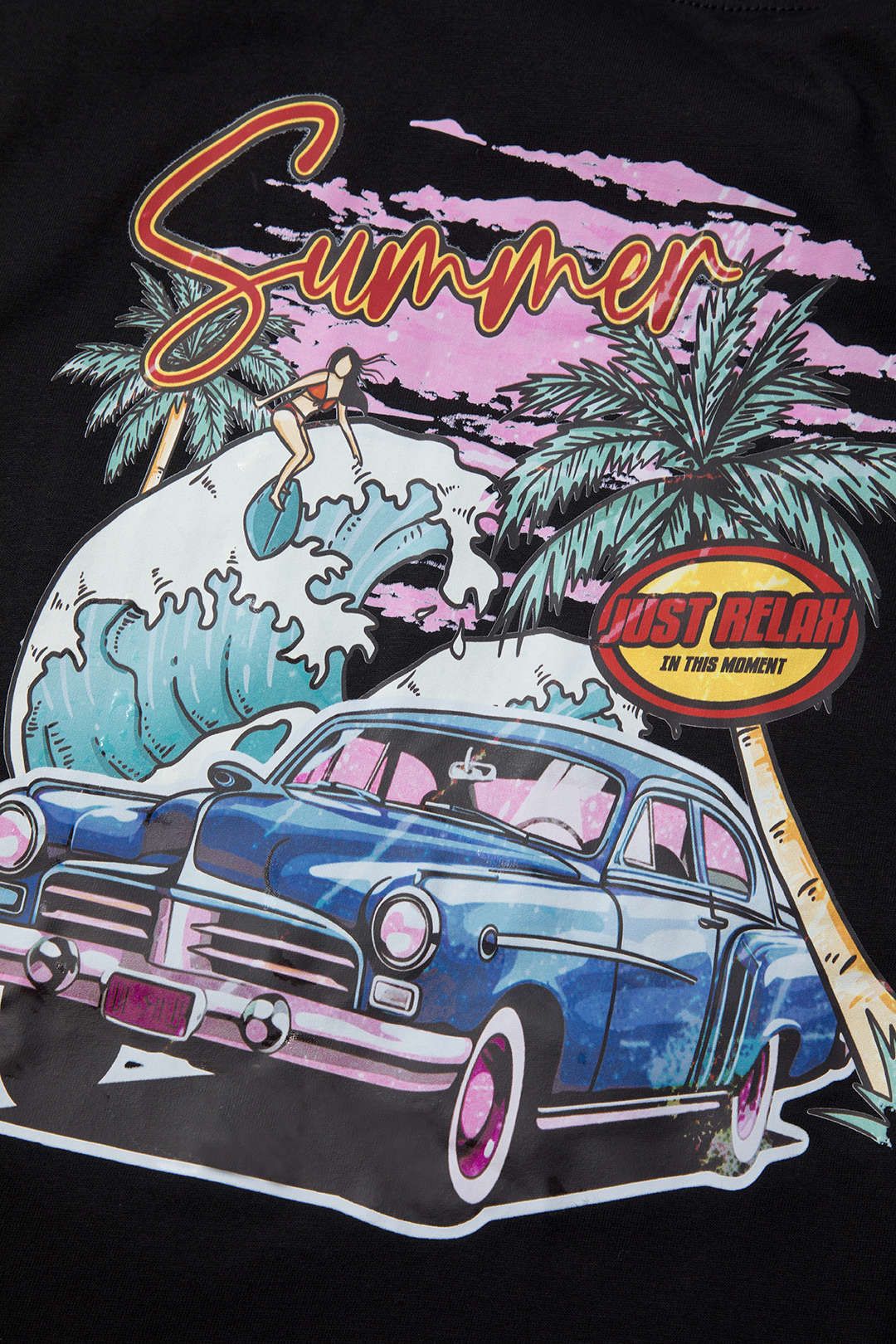 Summer Surf Graphic Sleeveless T-Shirt sold by Micas product image thumbnail 4