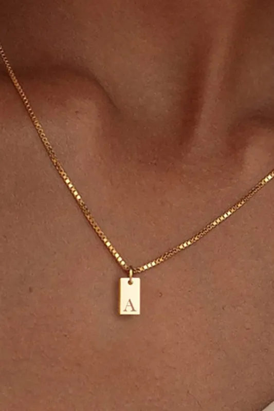 Geometric Engraved Necklace sold by Micas