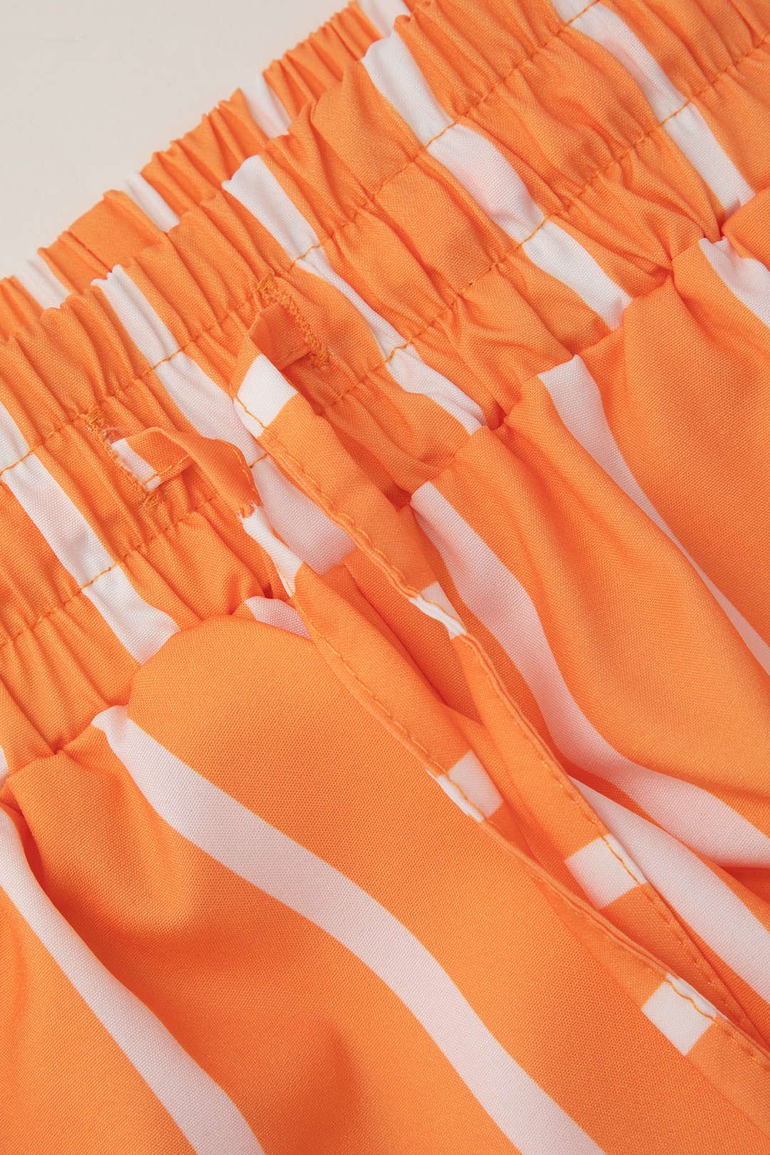 Vertical Stripe Short Sleeve Shirt And Elastic Waist Shorts Set sold by Micas product image thumbnail 8