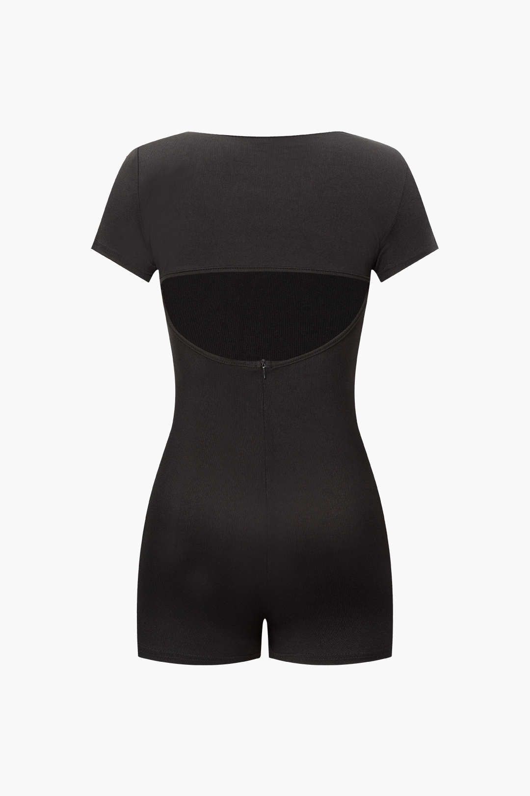 Square Neck Short Sleeve Cut Out Romper sold by Micas product image thumbnail 2