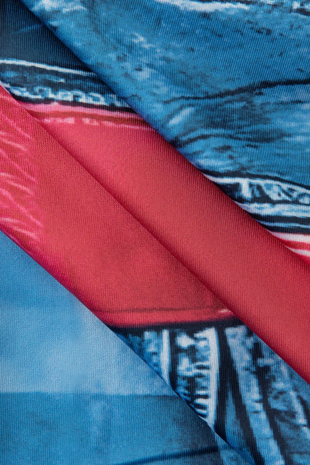 Denim Print Mini Skirt sold by Micas product image thumbnail 3