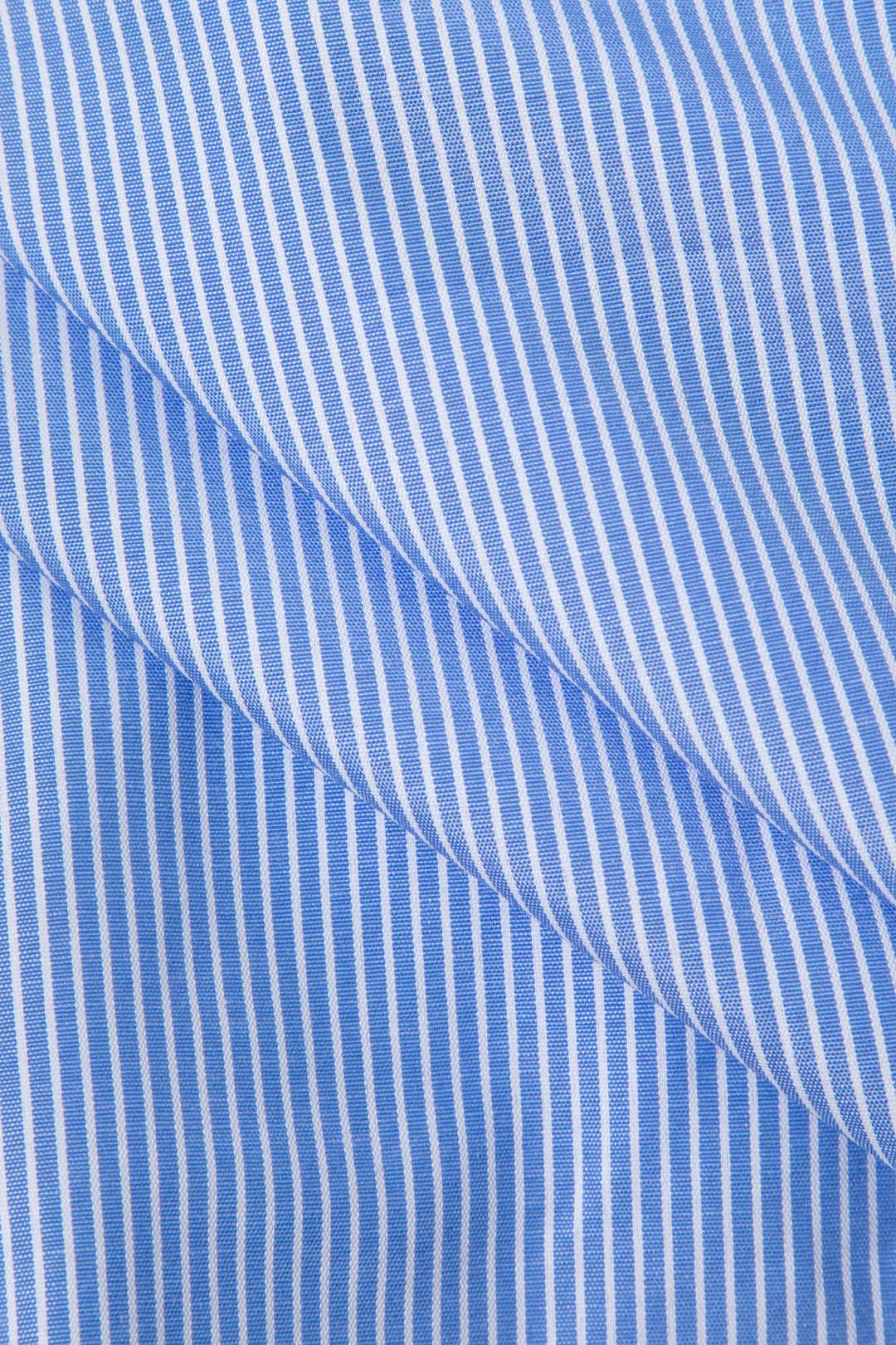 Oversized Pinstripe Rolled Cuff Crop Shirt sold by Micas product image thumbnail 6