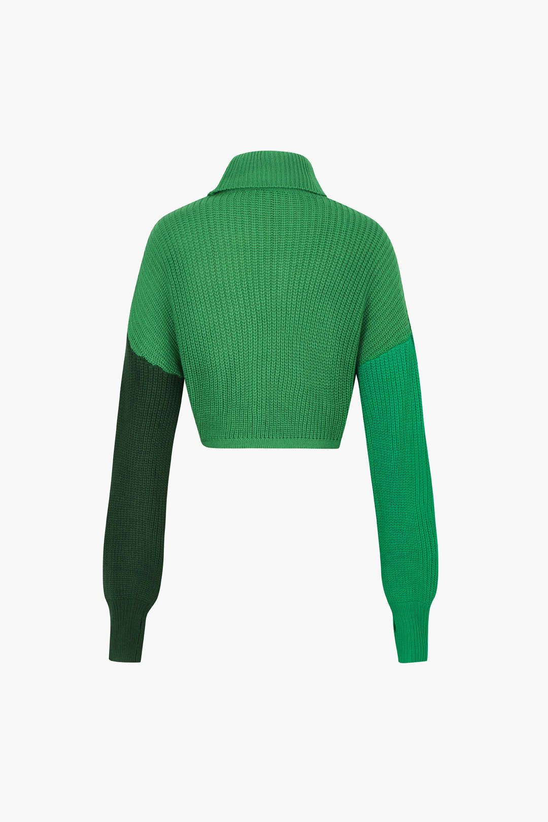 Turtleneck Curved Hem Crop Sweater sold by Micas product image thumbnail 2