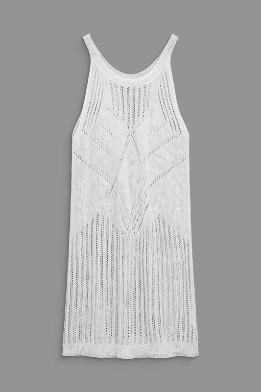 Plus Size Solid Cut Out Cover Up sold by Micas