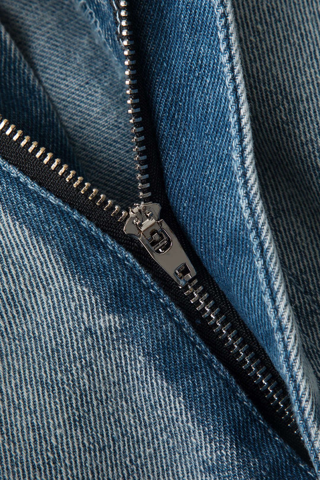 Frayed Hem Slit Front Denim Skirt sold by Micas product image thumbnail 4