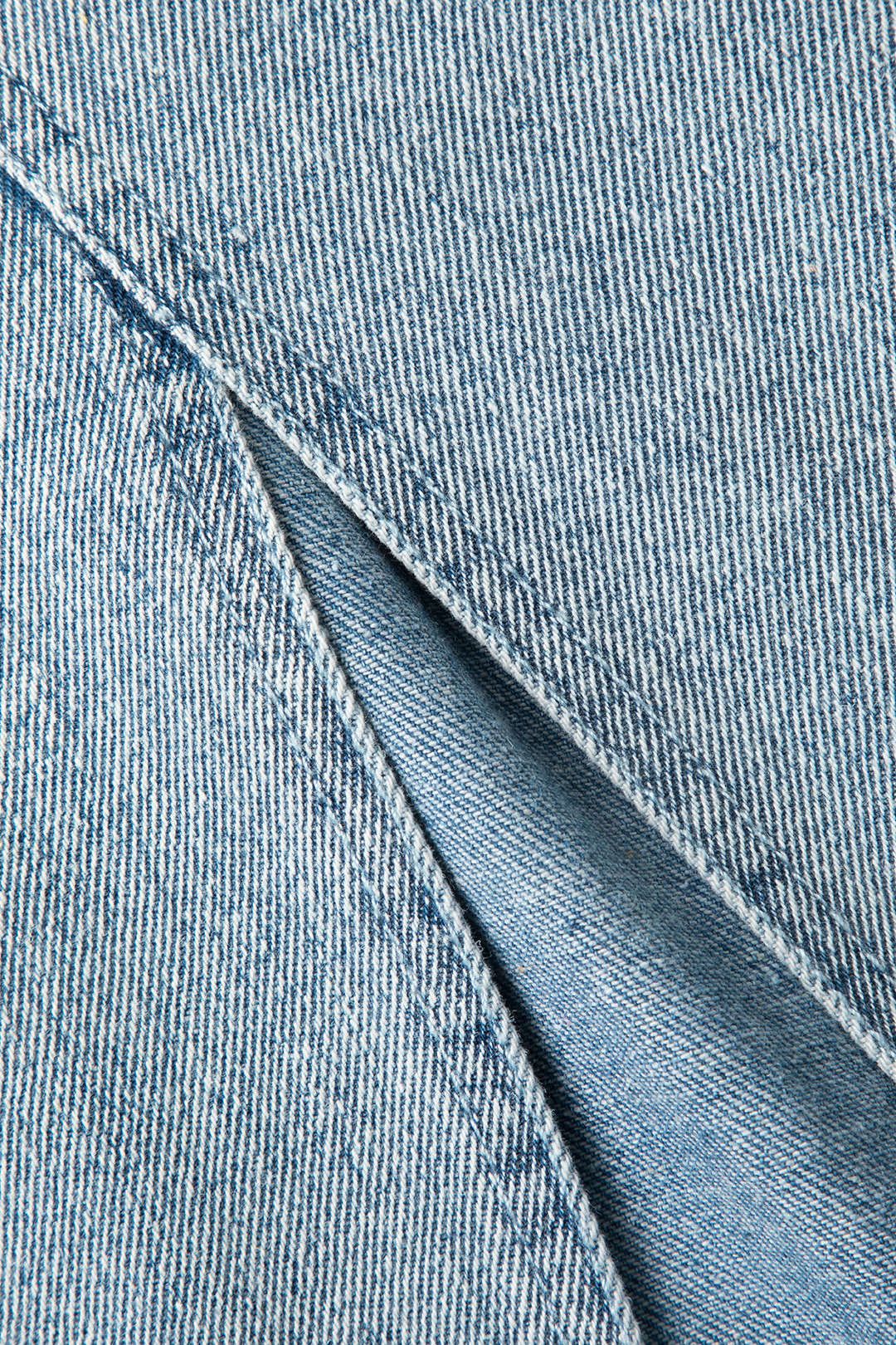 Frayed Hem Slit Front Denim Skirt sold by Micas product image thumbnail 3