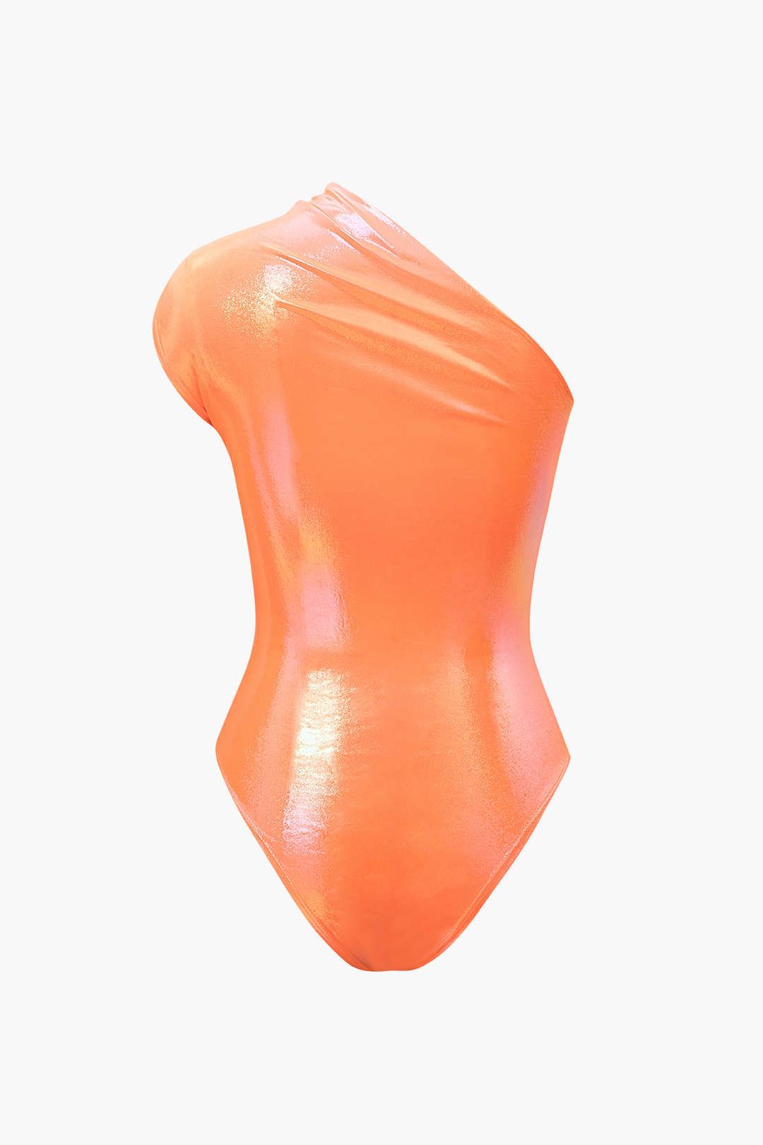 Solid One Shoulder Ruched Bodysuit sold by Micas product image thumbnail 2