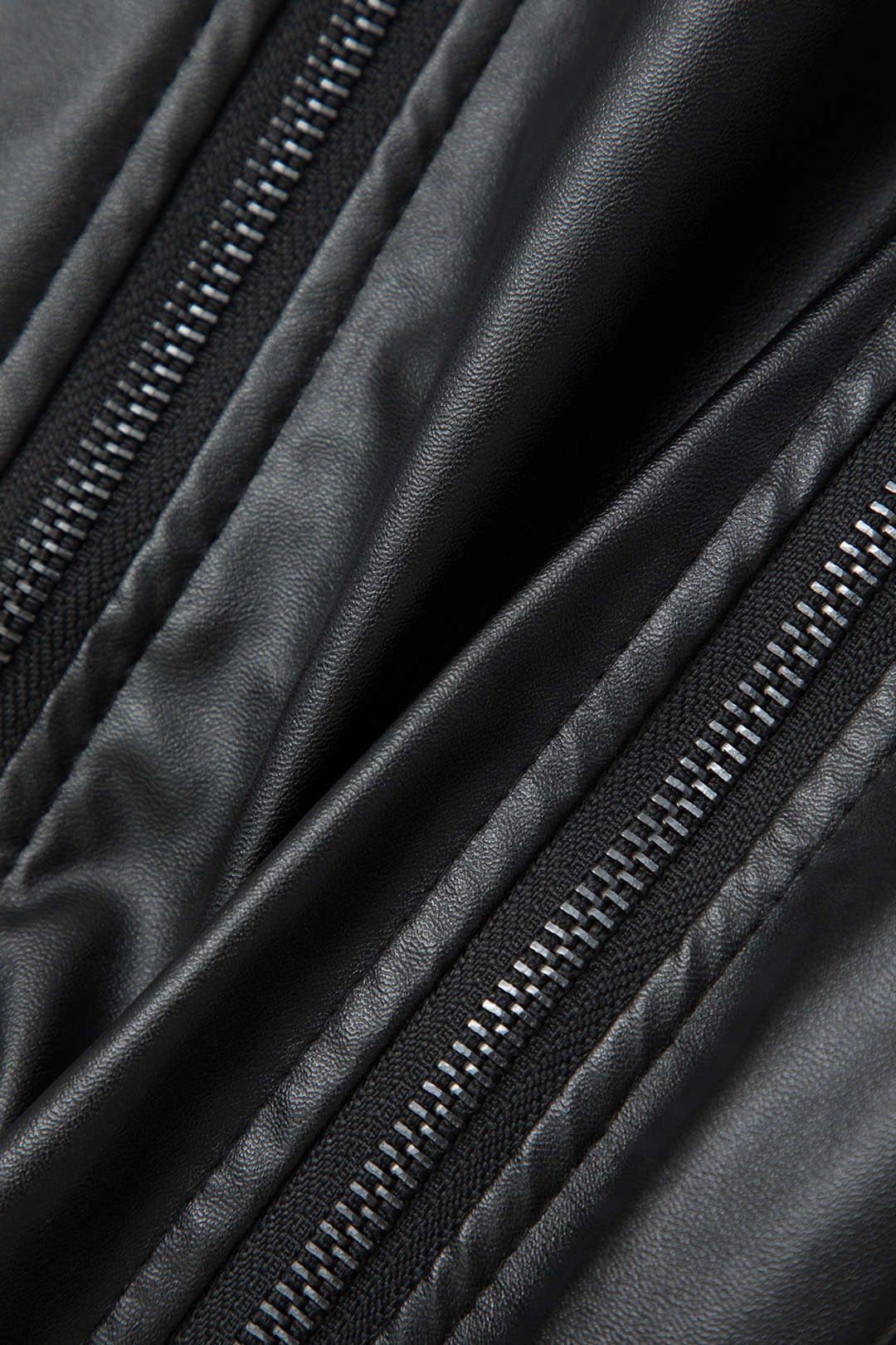 Faux Leather Multi Zipper Mini Skirt sold by Micas product image thumbnail 4