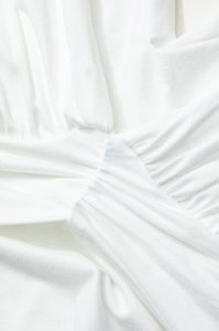 V-neck Ruched Long Sleeve Bodysuit sold by Micas