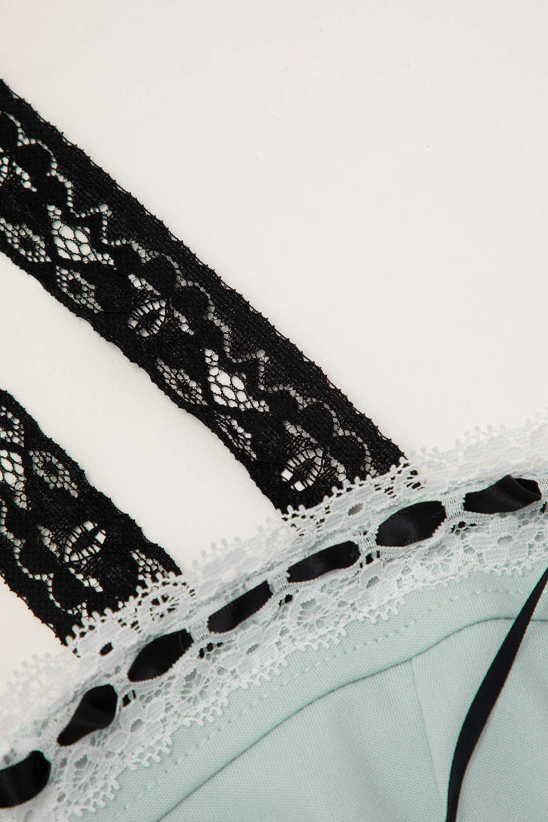 Lace Strap Ruched Bust Cami Top sold by Micas product image thumbnail 3