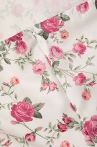 Floral Print Pleated Strapless Mini Dress sold by Micas