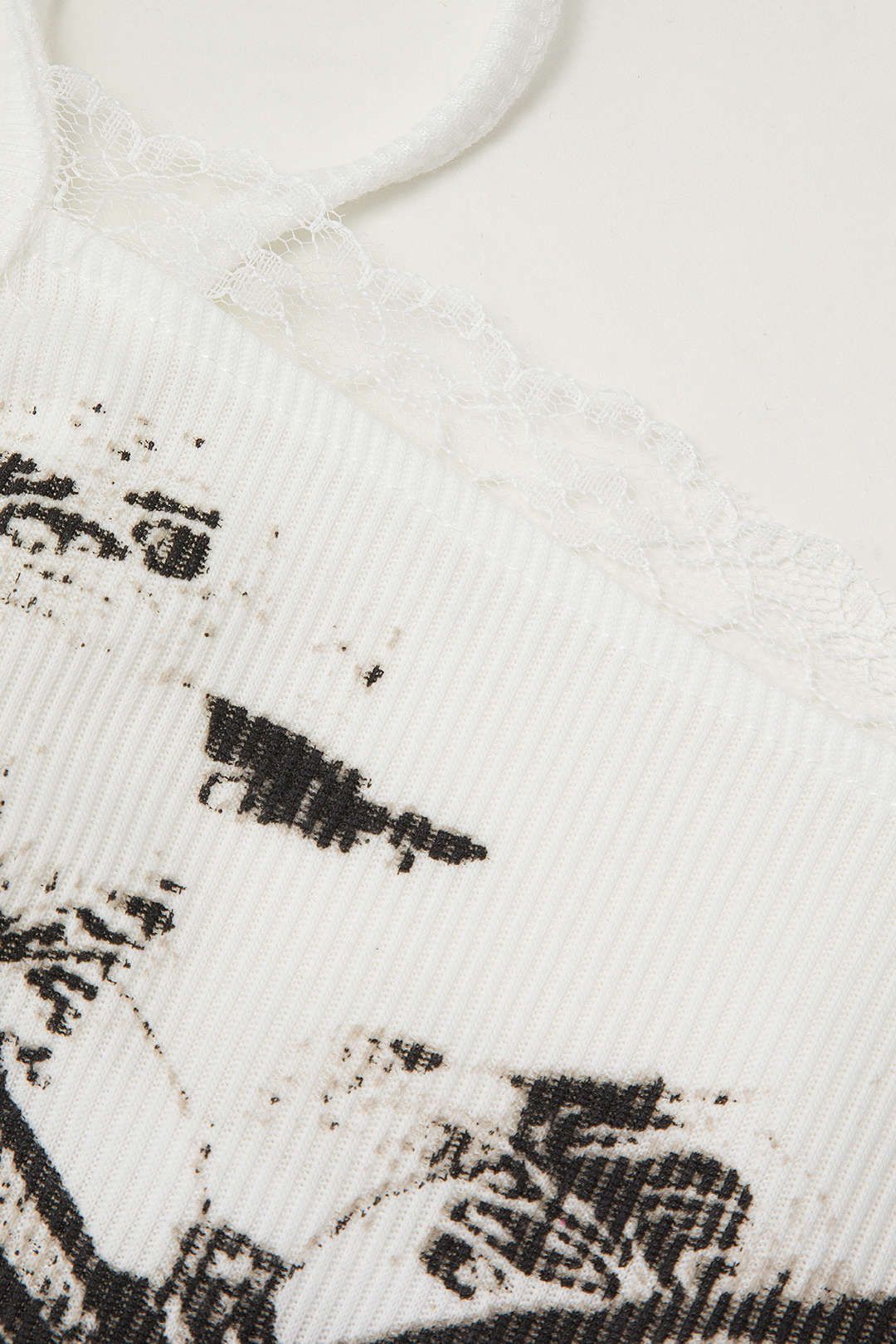 Butterfly Print Lace Trim Cami Top sold by Micas product image thumbnail 5