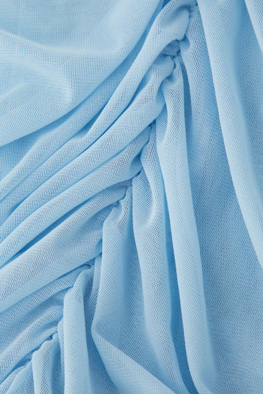 Asymmetric Rose Mesh Strapless Mini Dress sold by Micas product image thumbnail 6