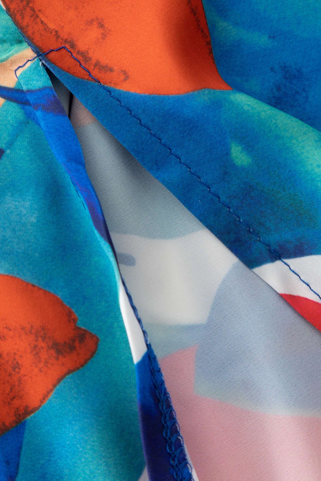 Floral Print Cross Tie Back Midi Dress sold by Micas product image thumbnail 3