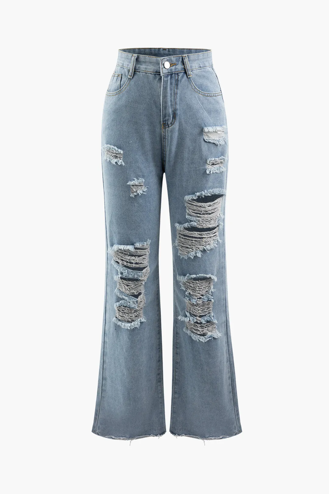 Flossede højtaljede jeans sold by Micas