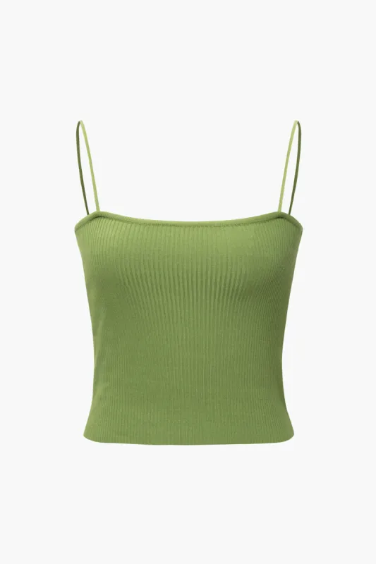 Basic Solid Knit Tank Top sold by Micas