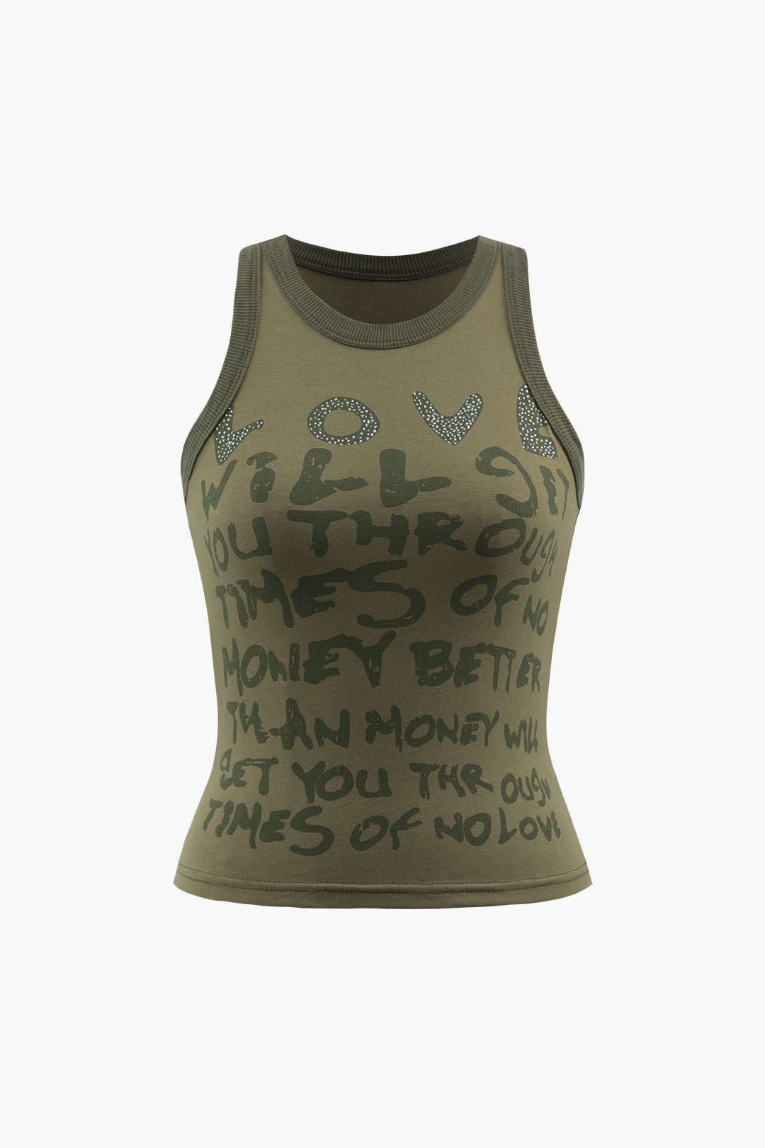 Love Letter Print Tank Top sold by Micas