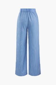 Pinstripe High Waisted Suit Pants sold by Micas
