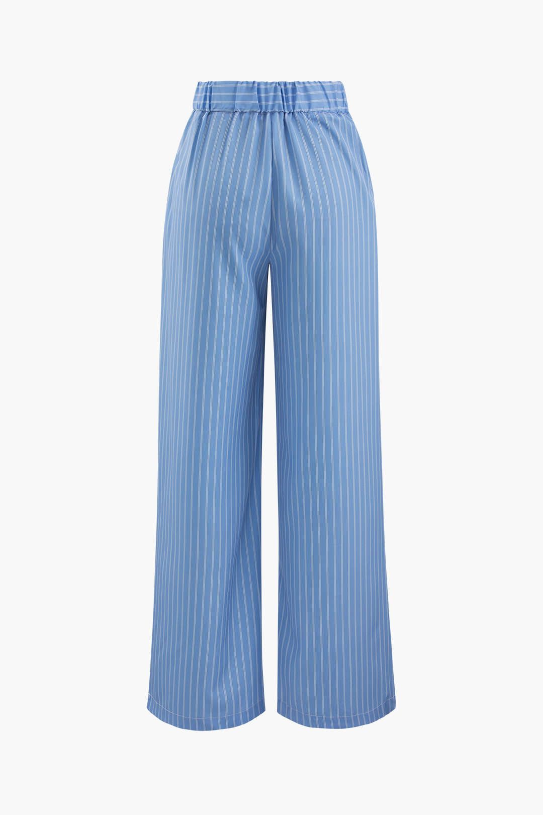 Pinstripe High Waisted Suit Pants sold by Micas product image thumbnail 2