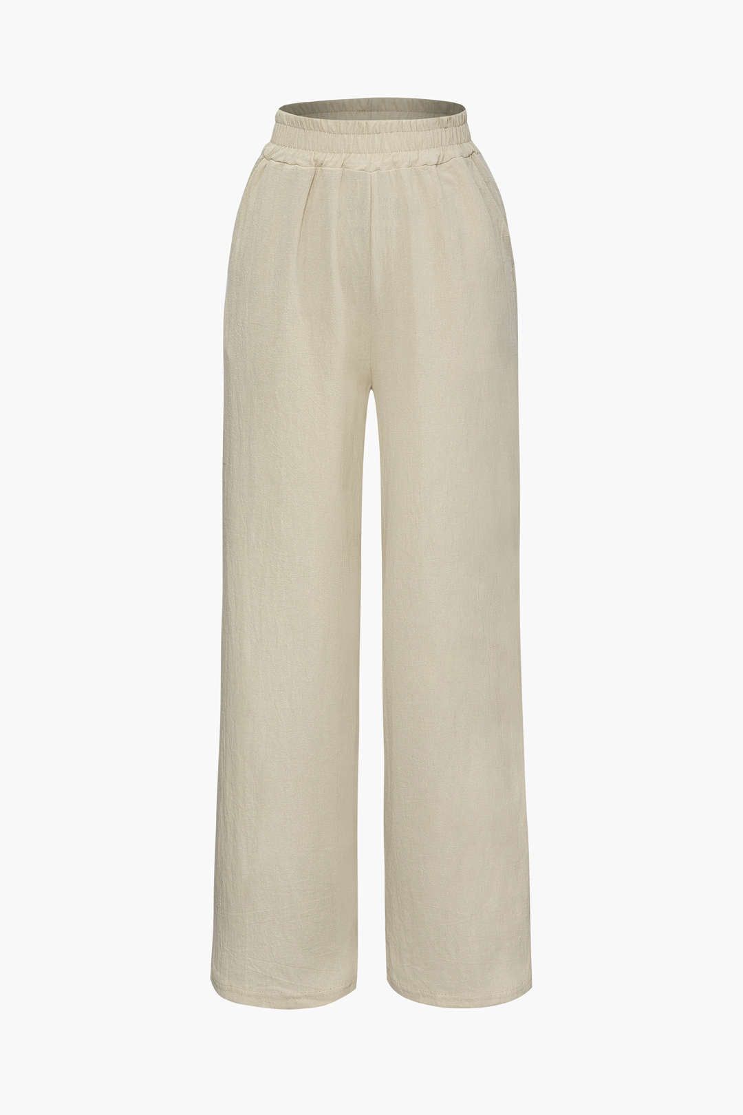 Straight Pants With Elastic Waistband sold by Micas product image thumbnail 3