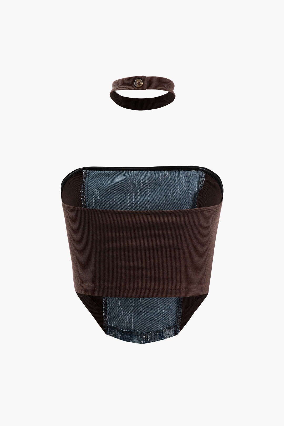 Sequin Embellished Tube Top With Choker sold by Micas product image thumbnail 2