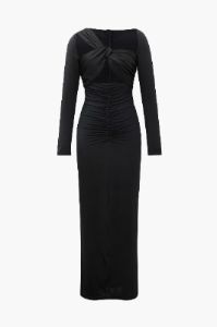 Long Sleeve Cut Out Ruched Maxi Dress sold by Micas