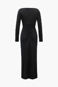 Long Sleeve Cut Out Ruched Maxi Dress sold by Micas
