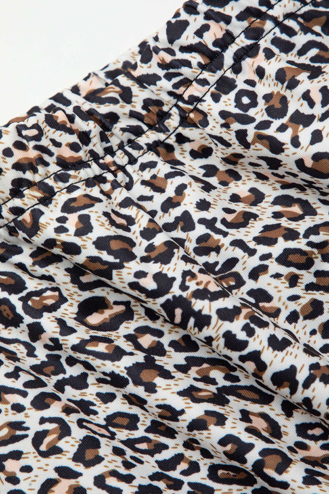 Leopard Print Lace Trim Mini Skirt sold by Micas product image thumbnail 4