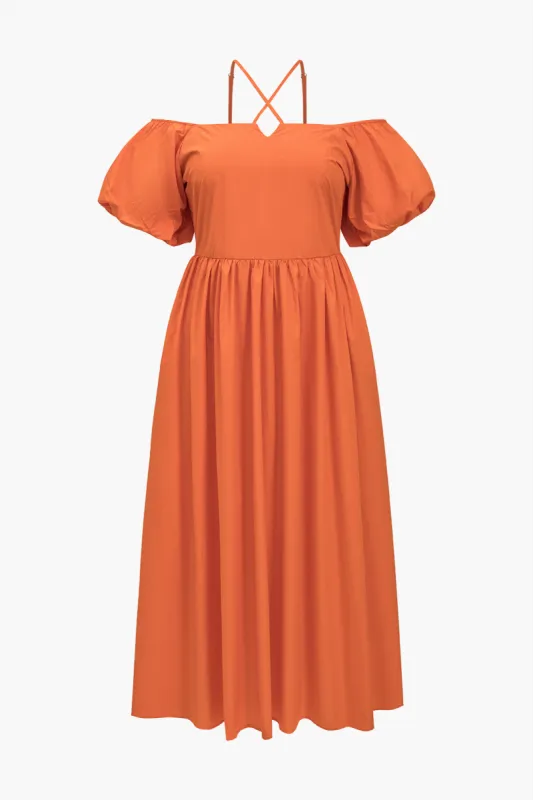 Plus Size Criss Cross Maxi Dress sold by Micas
