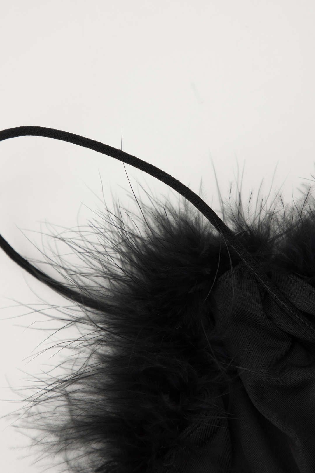 Feather Neckline Mesh Corset Top sold by Micas product image thumbnail 4