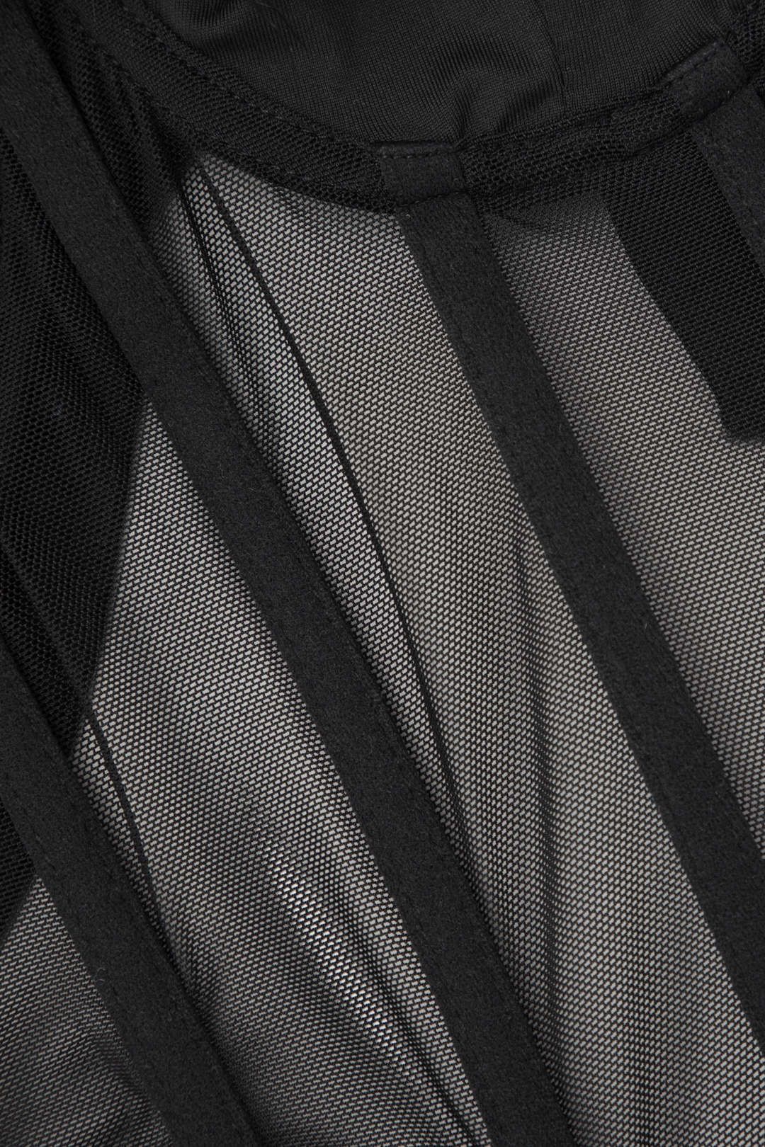 Feather Neckline Mesh Corset Top sold by Micas product image thumbnail 7