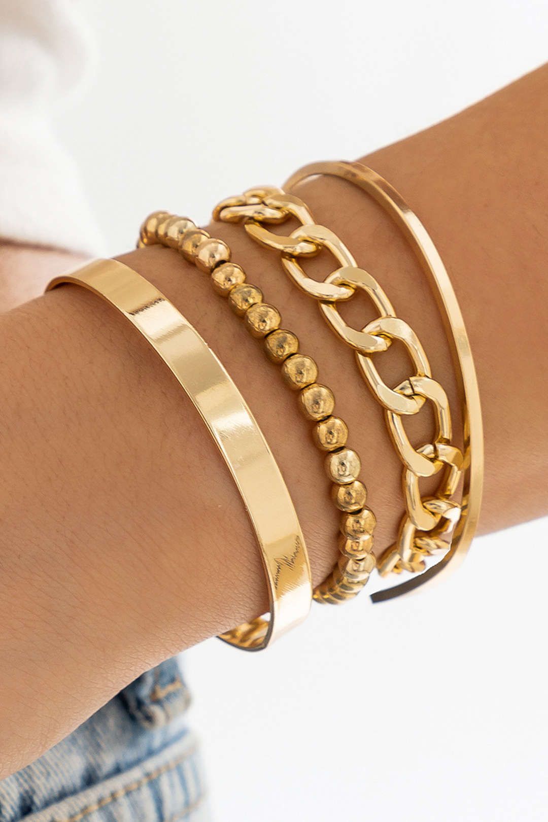 4-pcs Cuff Bracelet Set sold by Micas product image thumbnail 3