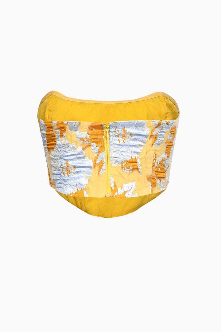 Jacquard Lace Strapless Corset Top sold by Micas product image thumbnail 7