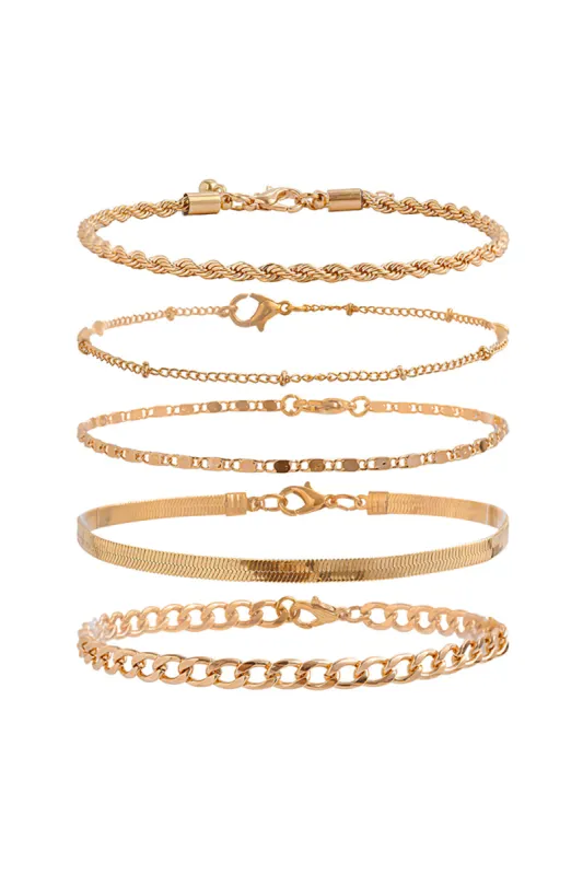 Layer Chain Anklet sold by Micas