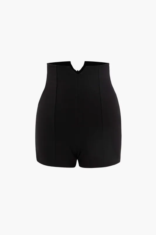 High Waisted Seam Detail Shorts sold by Micas