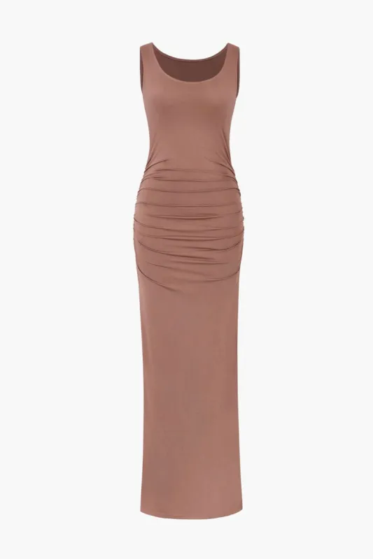Side Slit Sleeveless Maxi Dress sold by Micas