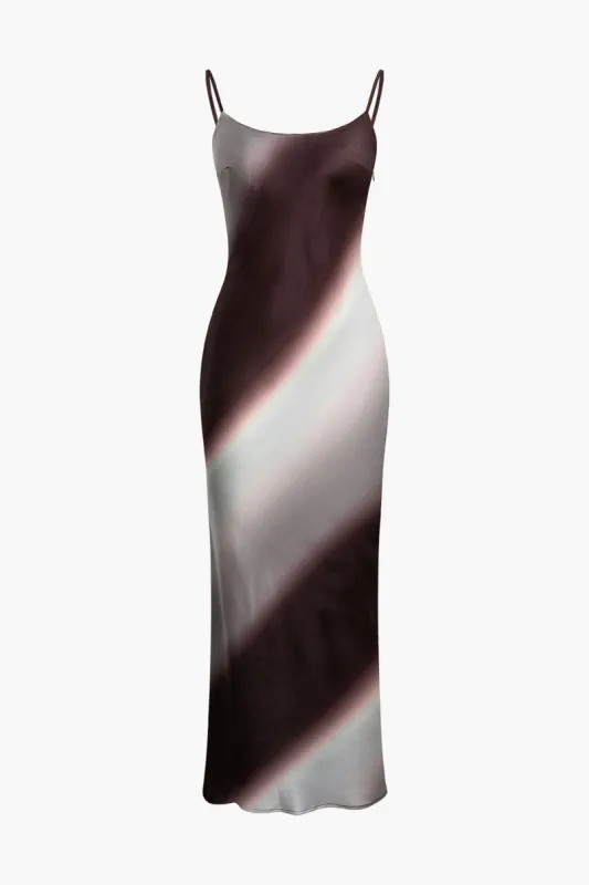 Ombre Satin Slip Maxi Dress sold by Micas