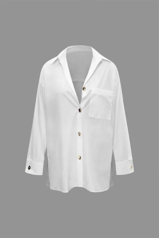 Chest Pocket Long Sleeve Shirt sold by Micas