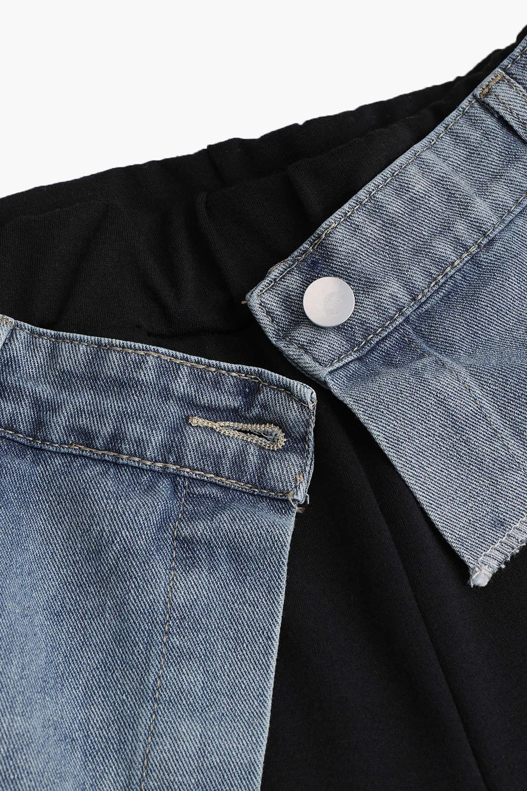 Denim Patchwork Pocket Trousers sold by Micas product image thumbnail 4