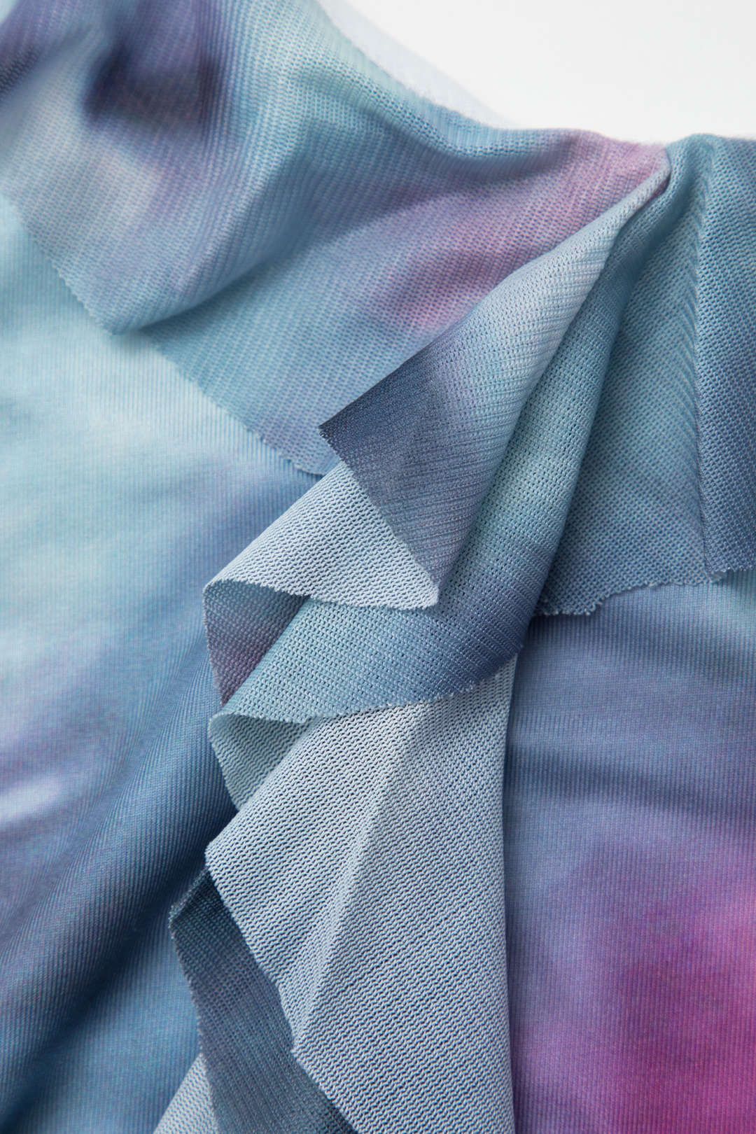 Tie Dye Halter Asymmetric Ruffle Midi Dress sold by Micas product image thumbnail 3