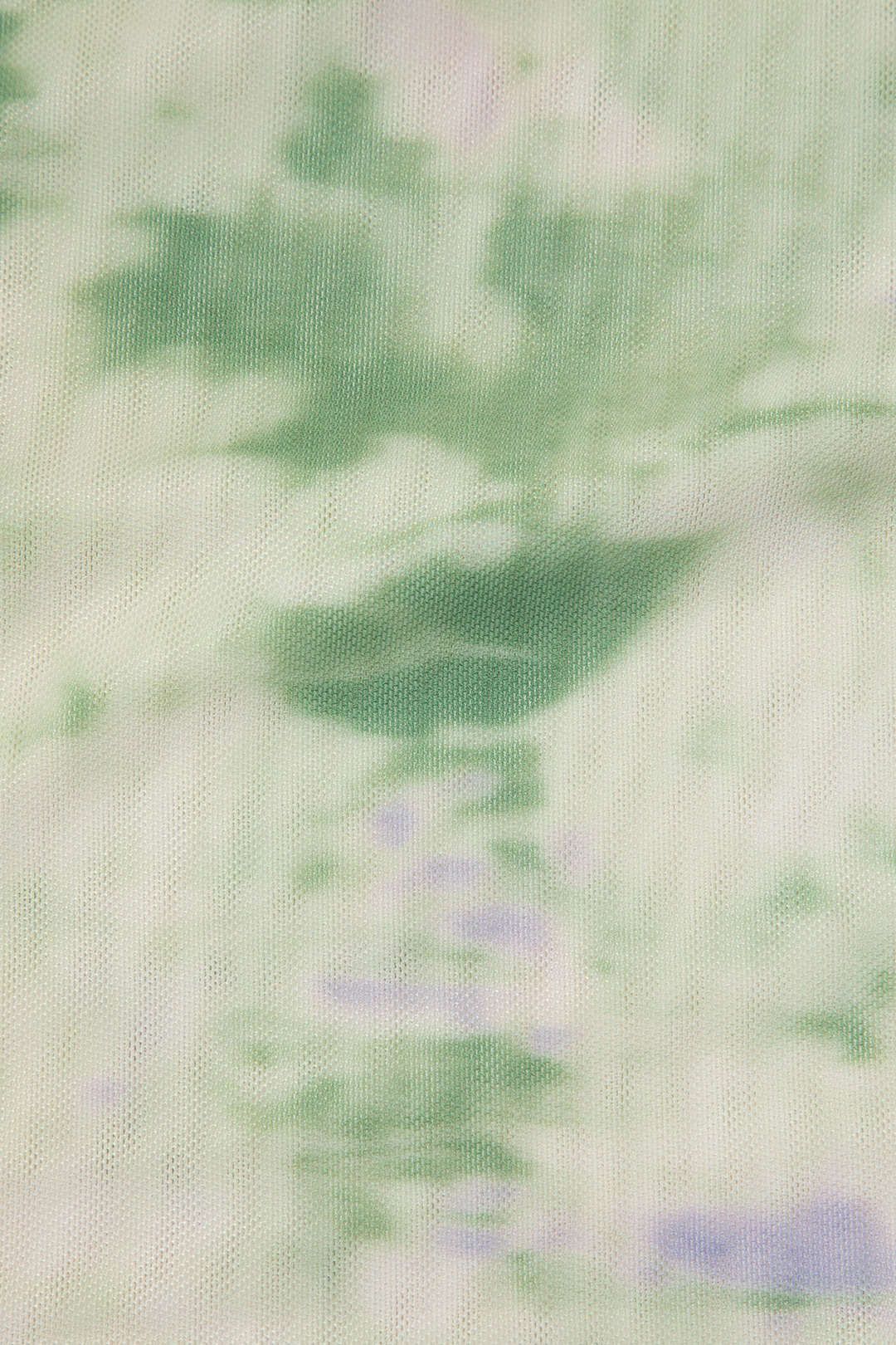 Tie Dye Long Sleeve Off-Shoulder Mesh Top sold by Micas product image thumbnail 4