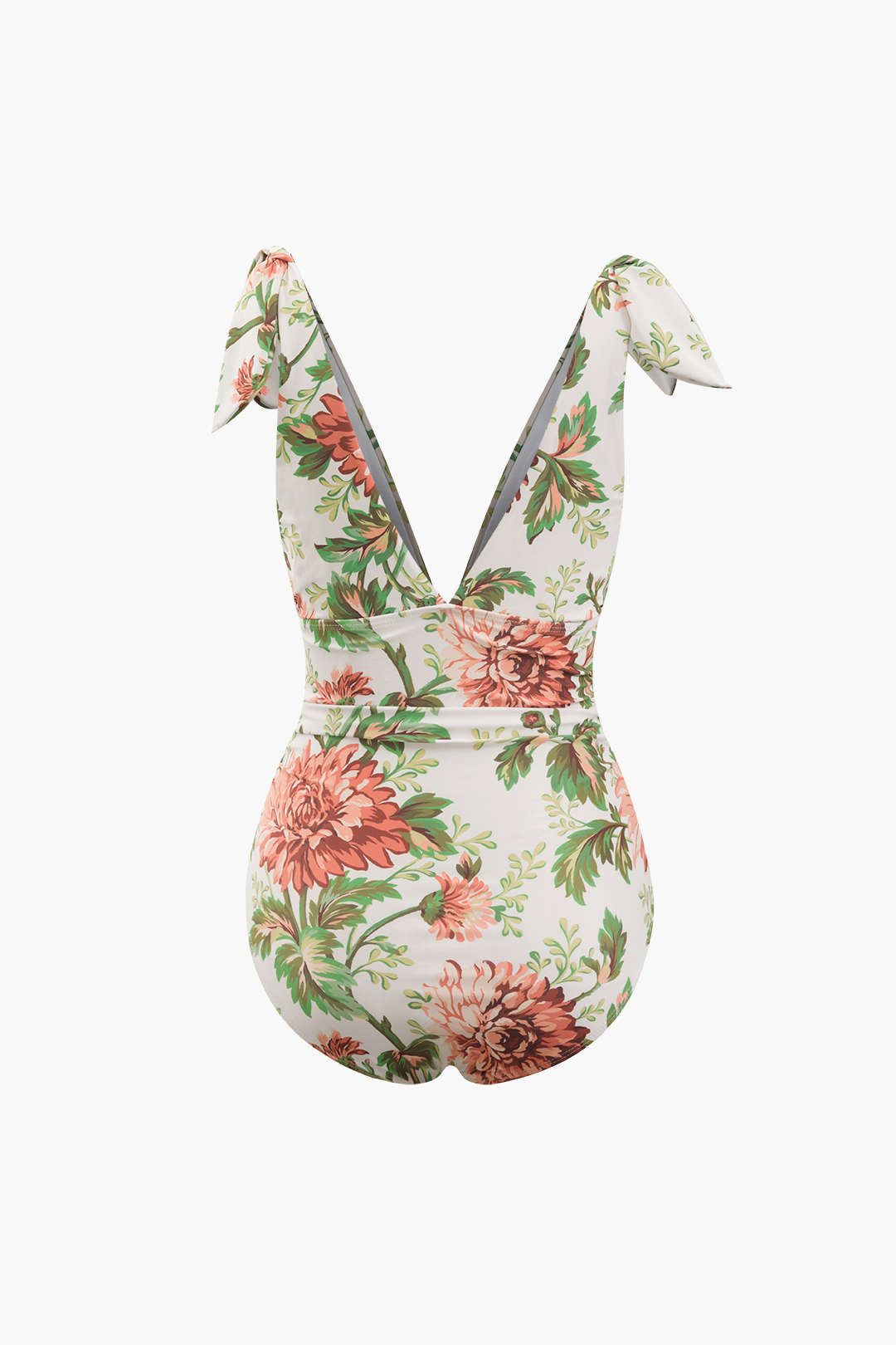 Floral Print Knot Strap One-piece Swimsuit sold by Micas product image thumbnail 2