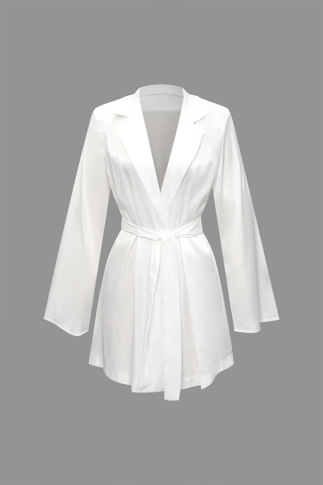 Notched Lapel Wrap Blazer sold by Micas