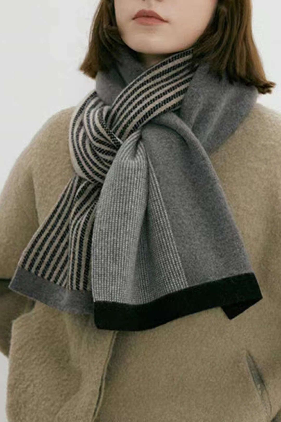 Striped Patchy Scarf sold by Micas product image thumbnail 5