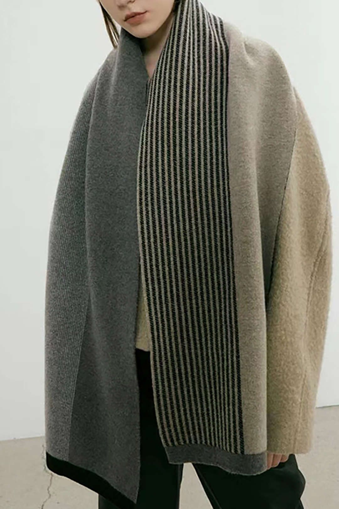 Striped Patchy Scarf sold by Micas product image thumbnail 2