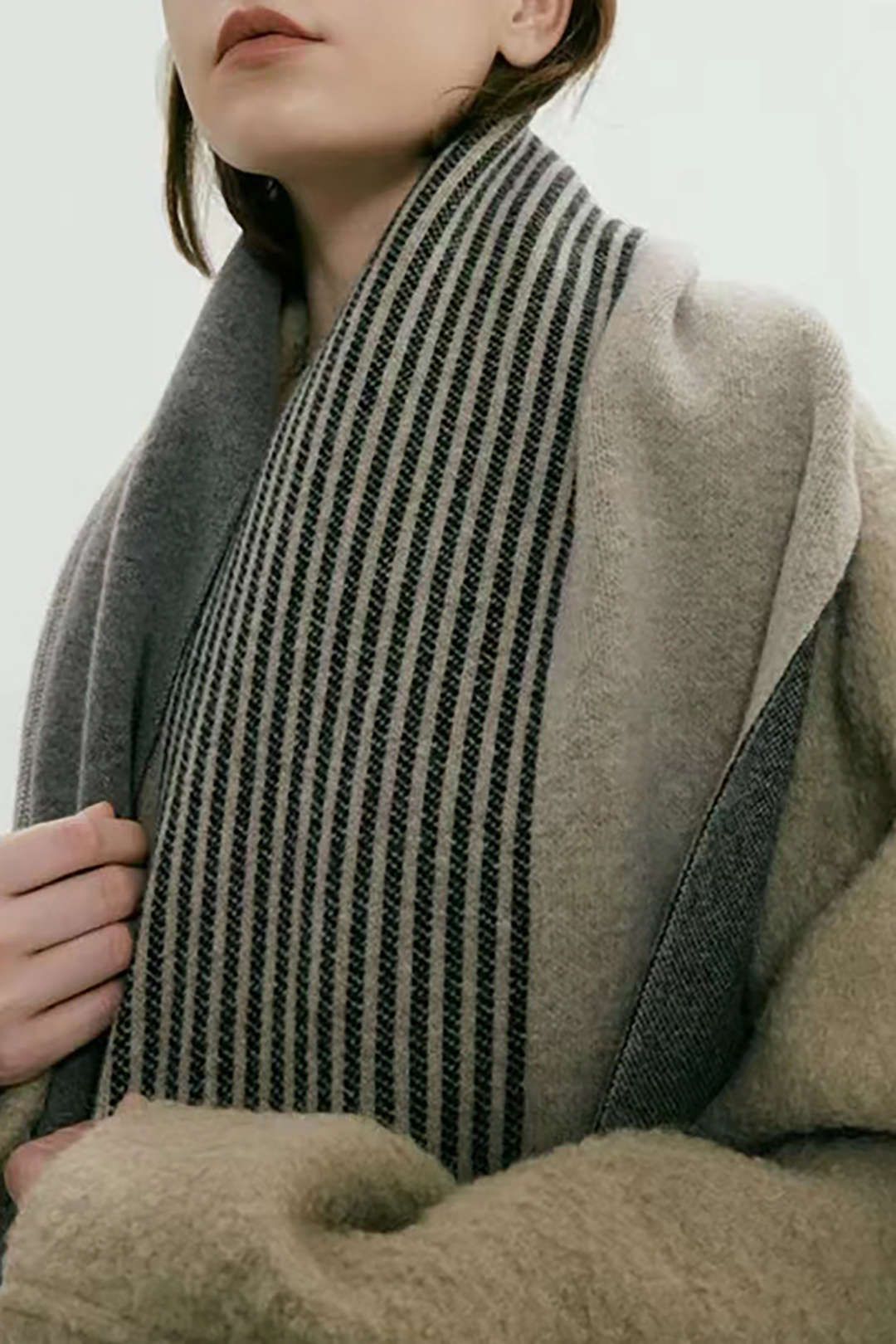 Striped Patchy Scarf sold by Micas product image thumbnail 4