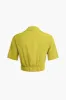 Ring Detail Crop Shirt sold by Micas