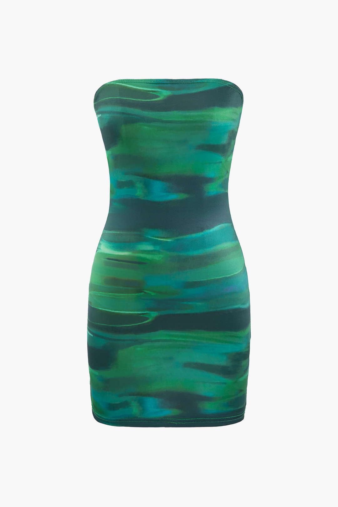 Tie Dye Strapless Mini Dress sold by Micas