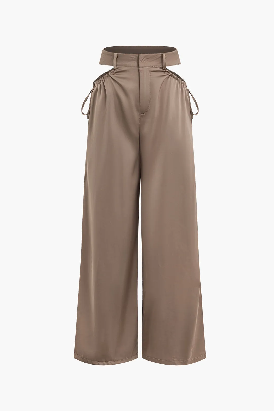 Solid Cut Out Wide Leg Trousers sold by Micas