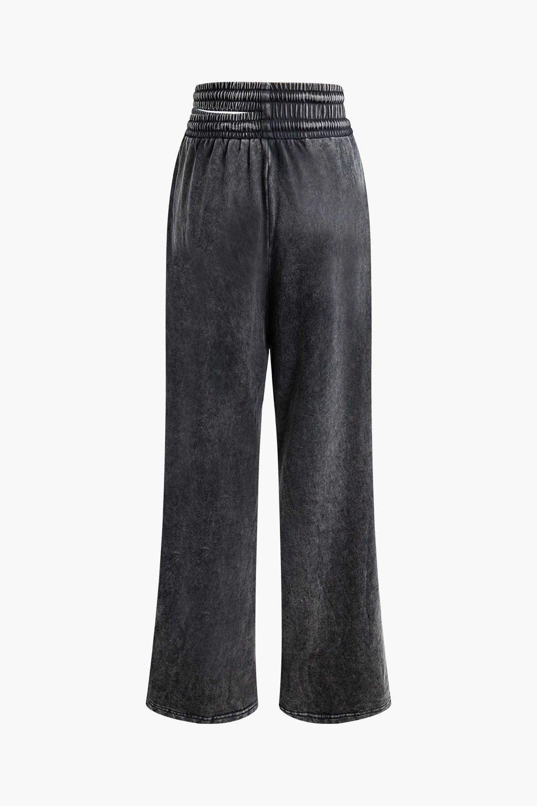 Distressed Tie Waist Pocket Straight Leg Pants sold by Micas product image thumbnail 3